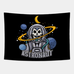 Astronaut skull Tapestry