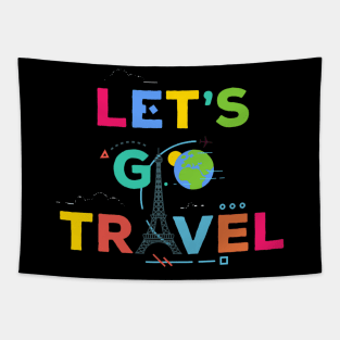 Lets Go travel Tapestry