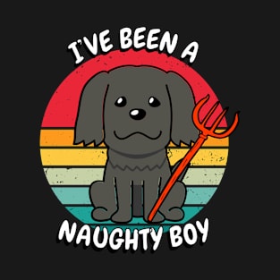 ive been a naughty boy - black dog T-Shirt