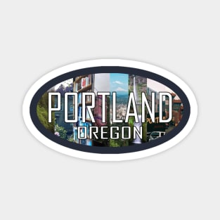 Portland Oregon Collage Magnet