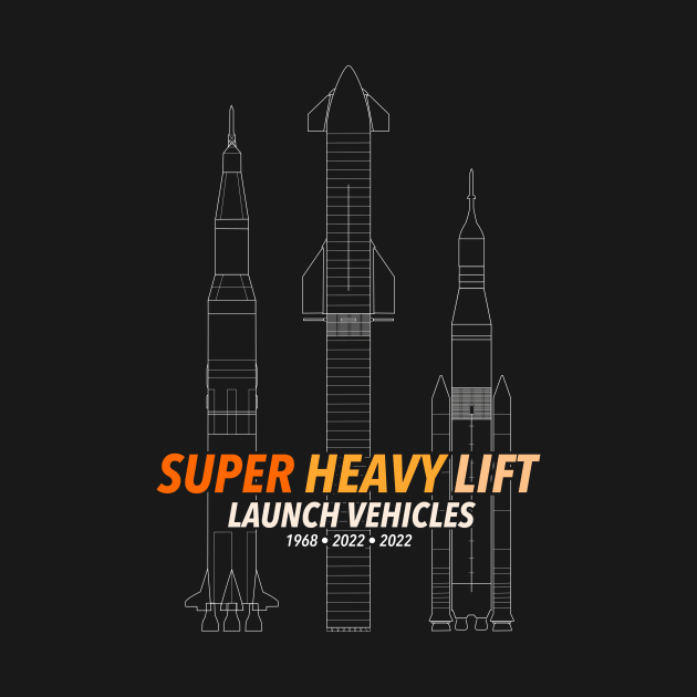 Saturn V | Starship | SLS - Super Heavy Lift Launch Vehicles by GagarinDesigns