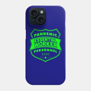 Pandemic Personnel Essential Worker Green Print Phone Case