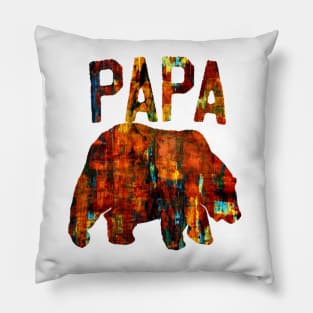 papa bear abstract Pillow