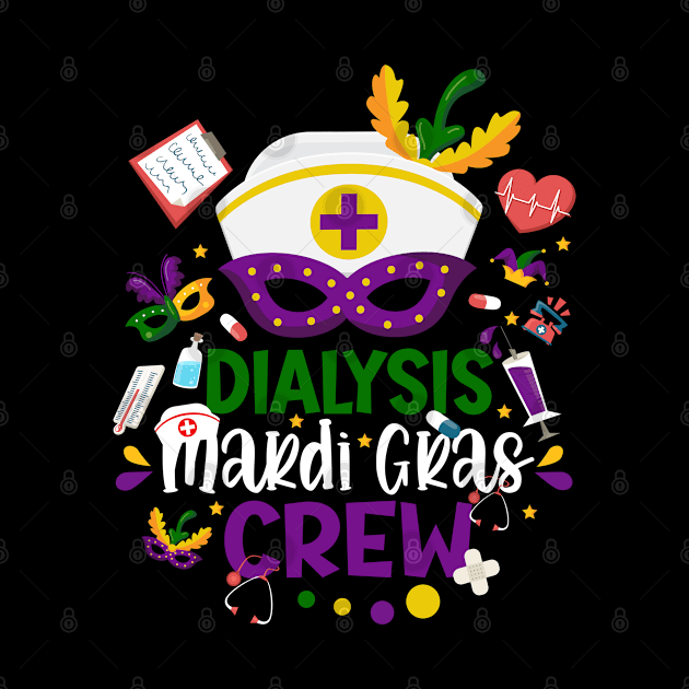 Dialysis Mardi Gras Nurse Crew Family Group Nursing Lovers by dounjdesigner