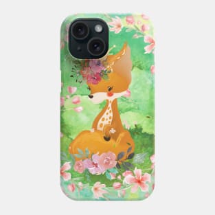 Floral Fox Princess Phone Case