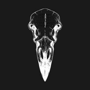 Raven Skull White T-Shirt