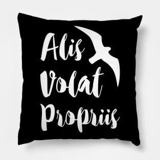 Alis Volat Propriis - She Flies With Her Own Wings Pillow