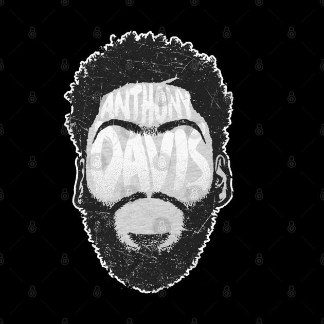 Anthony Davis Los Angels L Player Silhouette by Buya_Hamkac