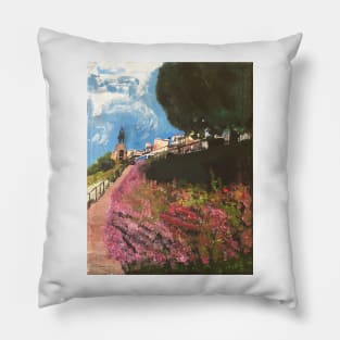 Flowers in Princes Street Gardens, Edinburgh Pillow