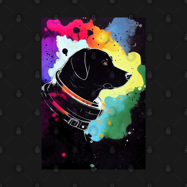 Astronaut black lab by etherElric