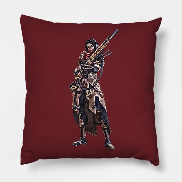 Overwatch Ana Sniper Pillow by Green_Shirts