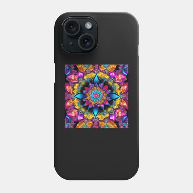 A bright keliedoscope of many colors Phone Case by ToochArt