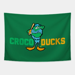 "CROCODUCK MASCOT" by Tai's Tees Tapestry