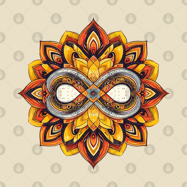 Mandala Orange Yellow 2 by sapphire seaside studio