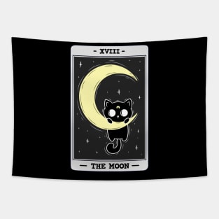 Cat Moon Tarot Card Tapestry