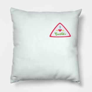 I love Earth. Earth Day Everyday Pillow