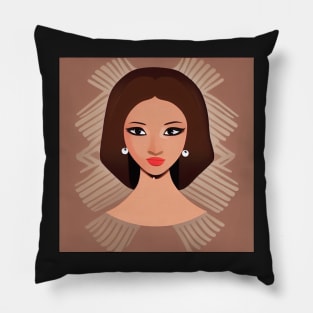 Beatiful latina girl Pillow