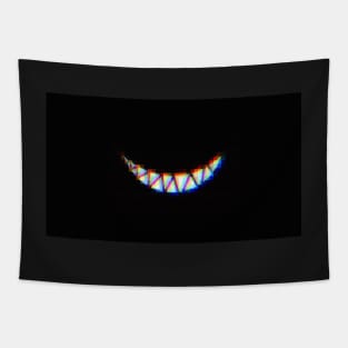 glitch scary smile Tapestry