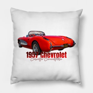 1957 Chevrolet Corvette Convertible Pillow