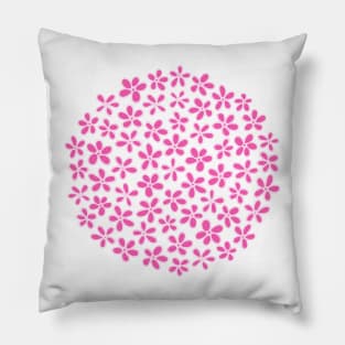 Pink flowers pattern Pillow