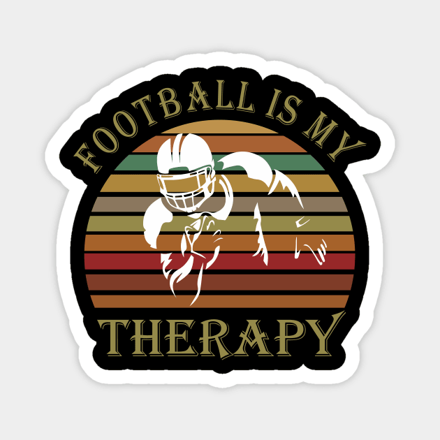 Football is my therapy Magnet by Work Memes