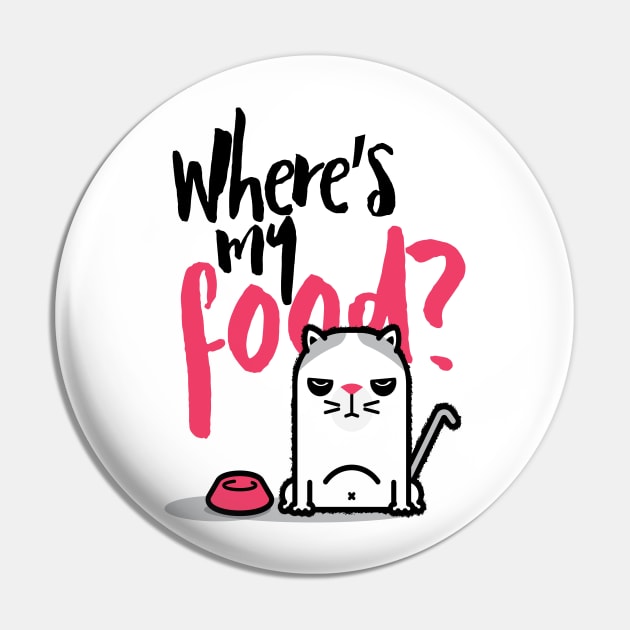 The Hungry Mad Cat Pin by Kaexi