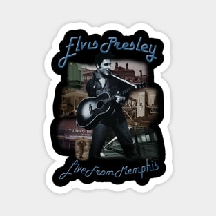 Live from memphis elvis presley gift for fans Magnet