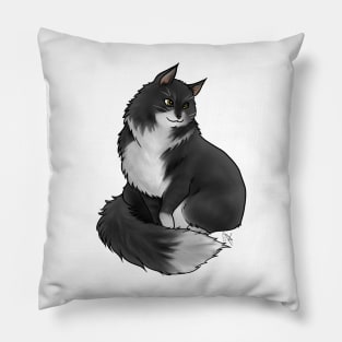 Cat - Siberian Cat - Cream Bi Color Pillow