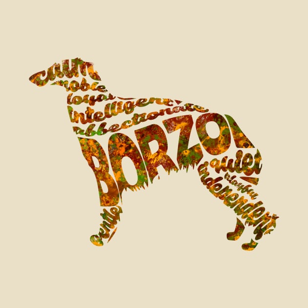 Borzoi by inspirowl