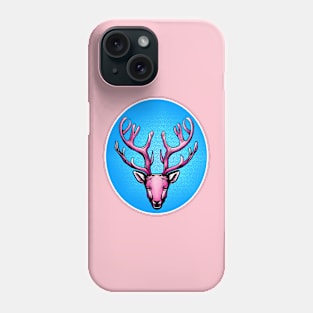 Funky pink deer Phone Case