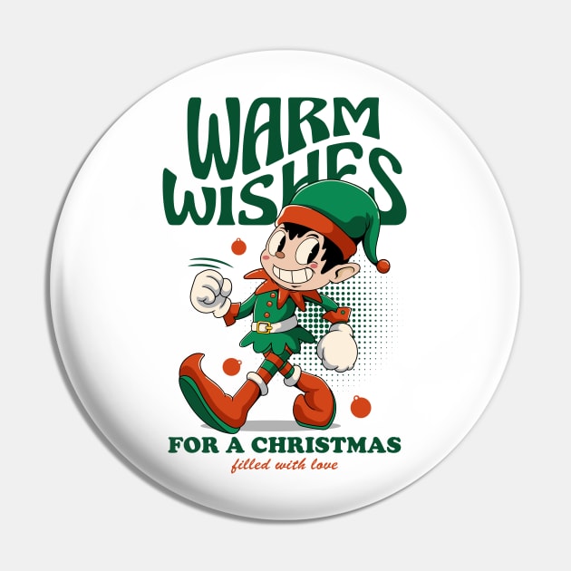 Warm Wishes Christmas Pin by milatees