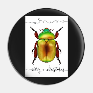 Christmas Beetle Pin