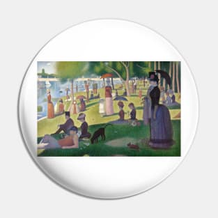 A Sunday Afternoon on the Island of La Grande Jatte - Georges Seurat Pin