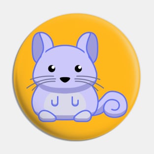 Blue Chinchilla Pin