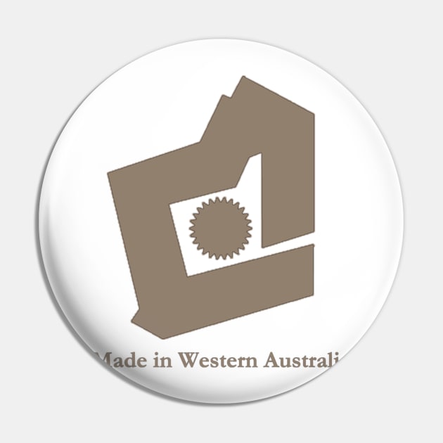 Made in Western Australia - Birthmark Pin by lyricalshirts