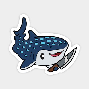 Shark with knife! Magnet