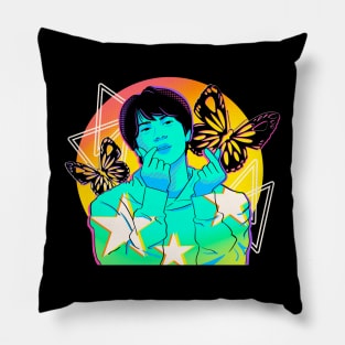 Vaporwave Worldwide Handsome Jin Pillow