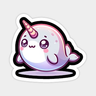 Kawaii Narwhal Magnet