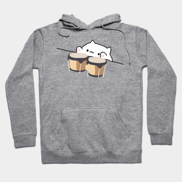 Bongo Cat Funny Anime Meme Bongo Cat Hoodie Teepublic
