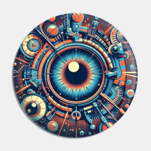 Colorful Abstract dark blue Ophthalmology,brafdesign Pin