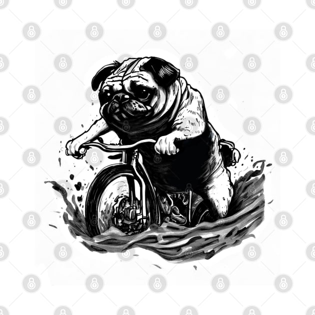 Pug Bike Life by TheWanderingFools