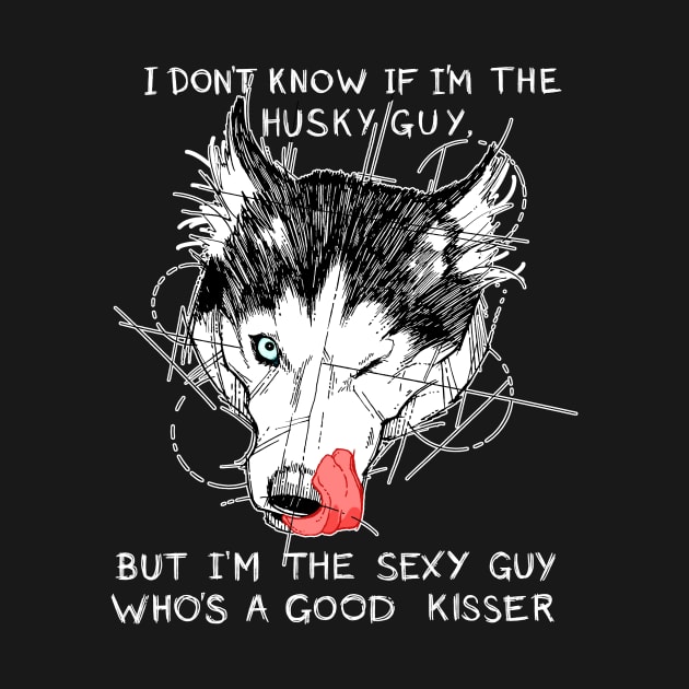 Husky Guy T-Shirt by CuddlyHusky