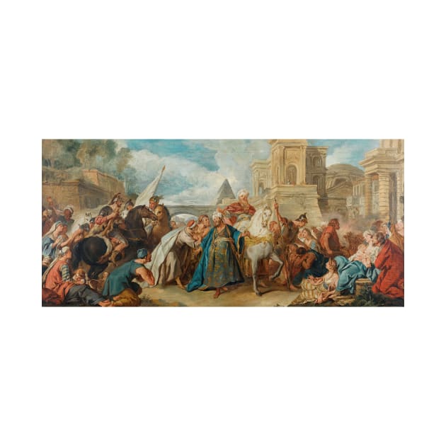 The Triumph of Mordecai by Jean-Francois de Troy by Classic Art Stall