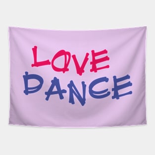 Love Dance Pink Blue by PK.digart Tapestry