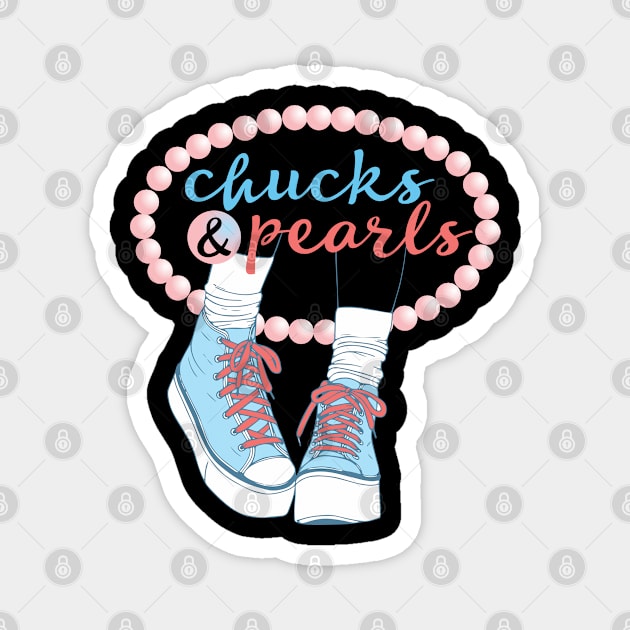 chucks and pearls 2021 Magnet by SoulVector