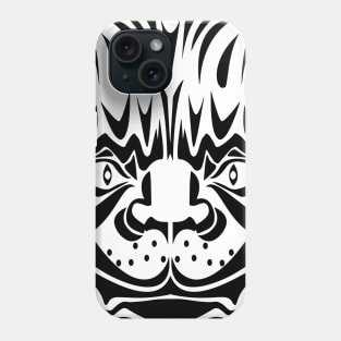 Cat's Head - Dark on Light Phone Case