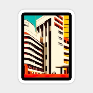 Minimalist City House Magnet