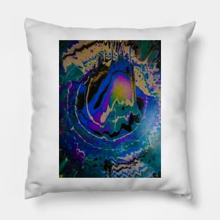 "Vibrations" acrylic pour painting Pillow