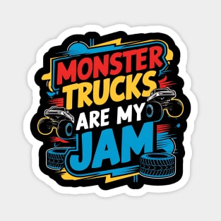 Monster Truck Lover Boy Magnet