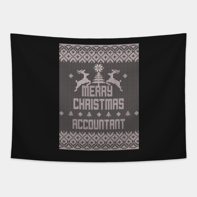 Merry Christmas ACCOUNTANT Tapestry by ramiroxavier